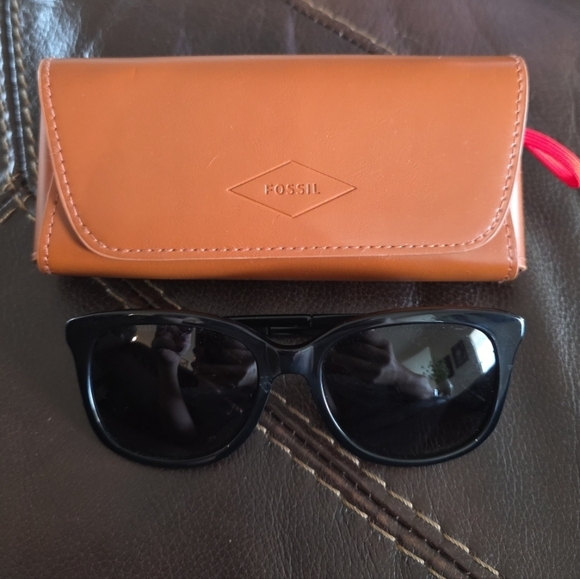 Fossil Womens Sunglasses 2079/S Sunglasses 80790 Black dark gray gradient main image 7
